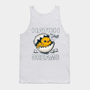 Cute Baby Chicken with Motivational Words. Tank Top